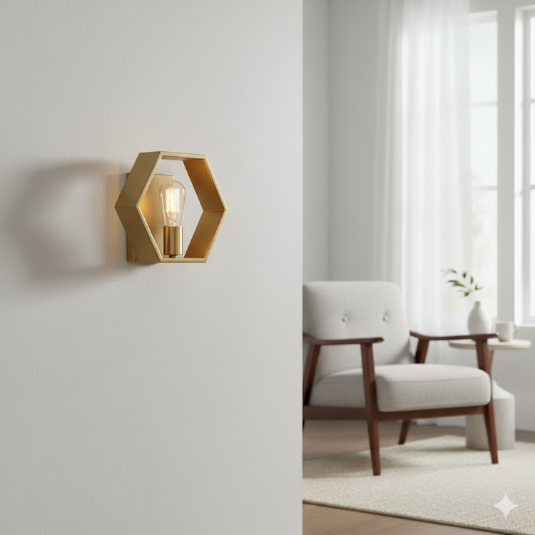 دیوارکوب مدرن خاص و شیک تک شعله D102