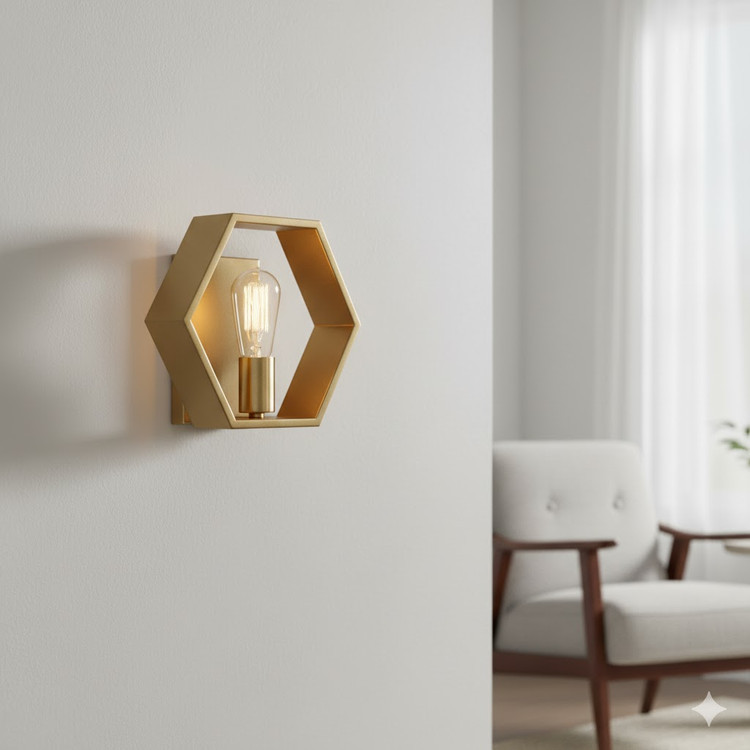 دیوارکوب مدرن خاص و شیک تک شعله D102
