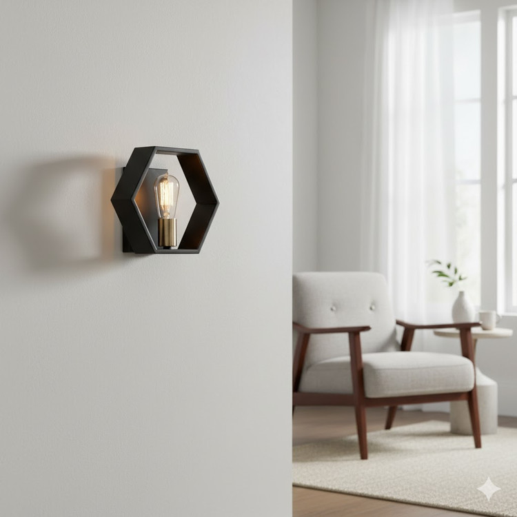 دیوارکوب مدرن خاص و شیک تک شعله D102