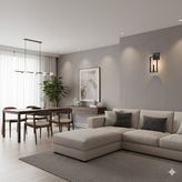 دیوارکوب مدرن خاص تک شعله فلزی D103