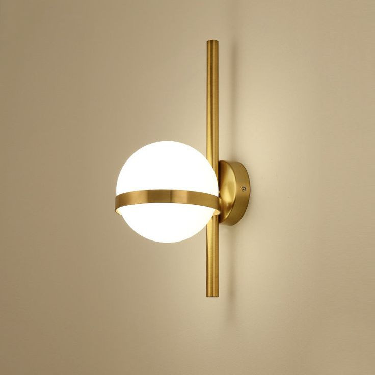 دیوارکوب مدرن تک شعله فلزی حبابی D132