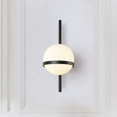 دیوارکوب مدرن تک شعله فلزی حبابی D132