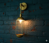 دیوارکوب مدرن تک شعله لاکچری فلزی D135