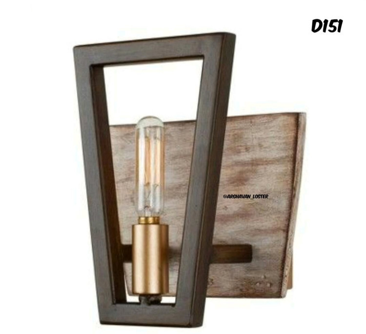 دیوارکوب مدرن تک شعله فلزی D151 بدون لامپ