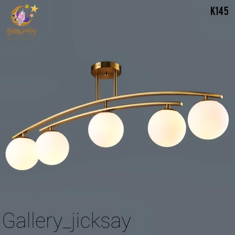 لوستر کانتری حبابی مدرن فلزی K145