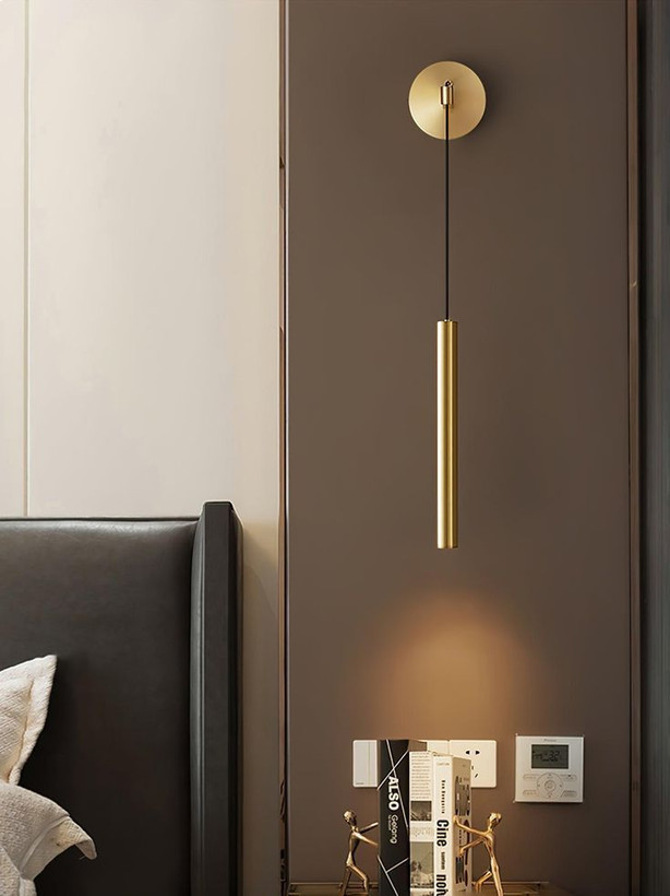 دیوارکوب مدرن تک شعله لاکچری فلزی D158
