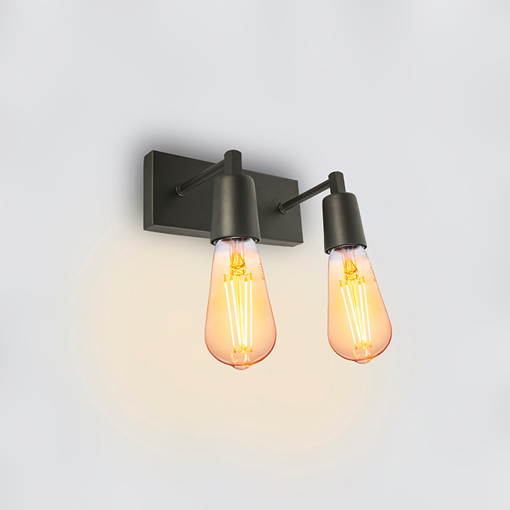 دیوارکوب فلزی 2 شعله مدرن D178