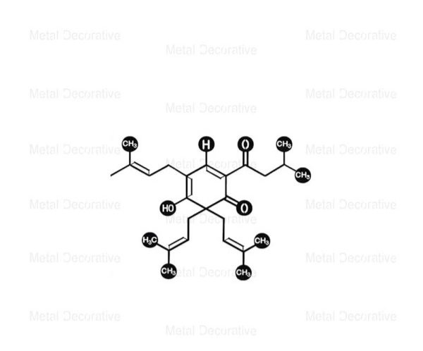 تابلو فلزی دیواری ساختار مولکولی BEER کد T155