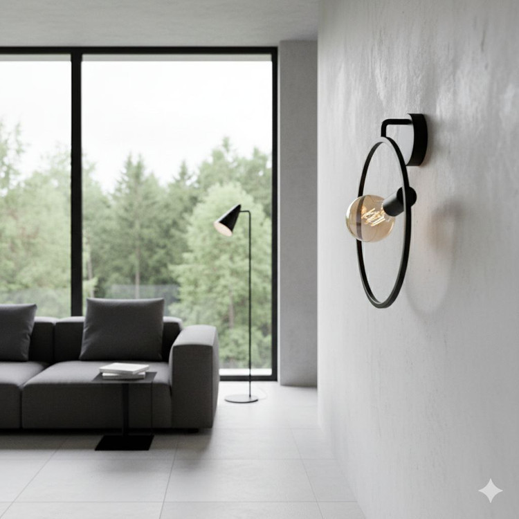 دیوارکوب مدرن حبابی تک شعله D114
