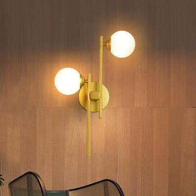 دیوارکوب فلزی مدرن 2 شعله خاص فلزی حبابی D131