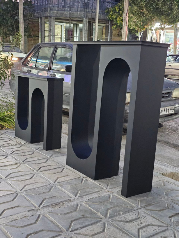 کنسول مدرن فلزی لاکچری و شیک تمام چوب M176
