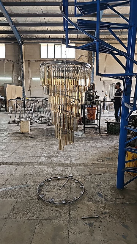 لوستر کریستالی لوکسC129