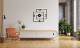 ساعت دیواری مدرن فلزی H406