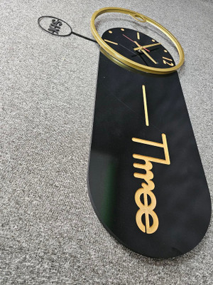 ساعت دیواری مدرن چوب و فلزی H250