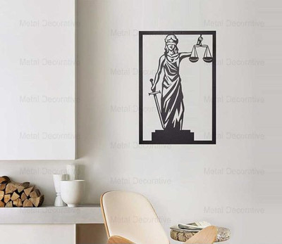 تابلو دیواری فلزی الهه عدالت T157