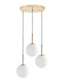 لوستر اویز حبابی مدرن 3شعله A214
