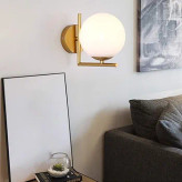 دیوارکوب مدرن شیک فلزی تک شعله حبابی D111