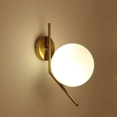 دیوارکوب مدرن شیک فلزی تک شعله حبابی D112