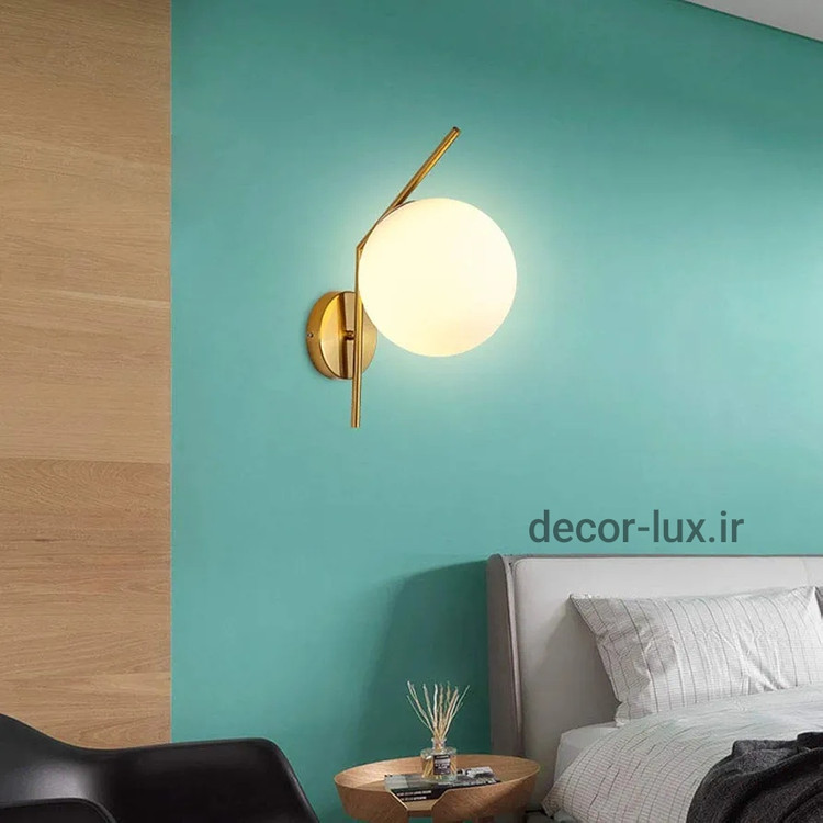 دیوارکوب مدرن شیک فلزی تک شعله حبابی D112