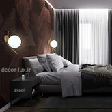 دیوارکوب مدرن شیک فلزی تک شعله حبابی D112
