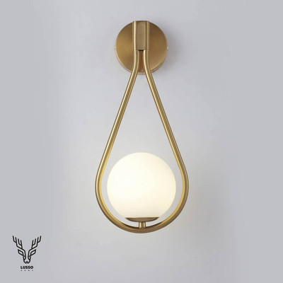 دیوارکوب مدرن شیک فلزی تک شعله حبابی D113