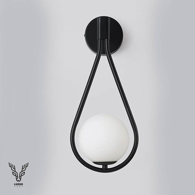 دیوارکوب مدرن شیک فلزی تک شعله حبابی D113