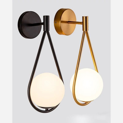 دیوارکوب مدرن شیک فلزی تک شعله حبابی D113