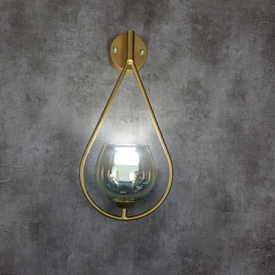 دیوارکوب مدرن شیک فلزی تک شعله حبابی D113
