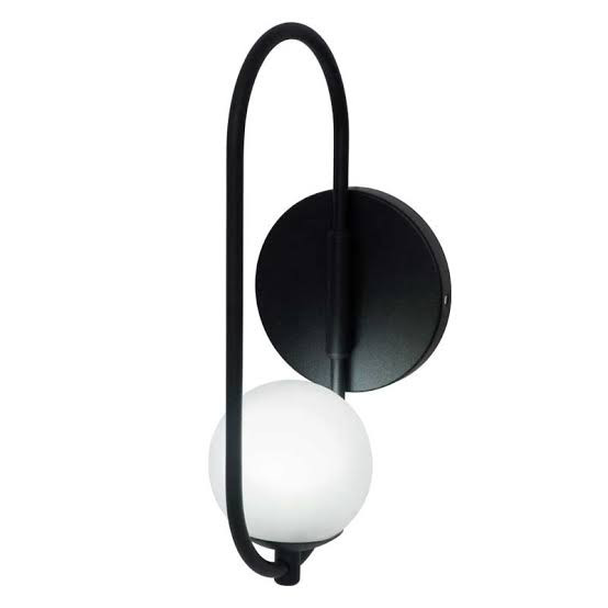 دیوارکوب مدرن شیک فلزی تک شعله حبابی D115