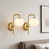 دیوارکوب مدرن شیک فلزی تک شعله حبابی D124