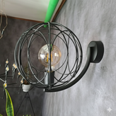 دیوارکوب مدرن تک شعله فلزی D126