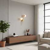 دیوارکوب مدرن تک شعله فلزی حبابی D132