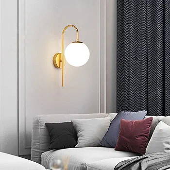 دیوارکوب مدرن شیک فلزی تک شعله حبابی D134