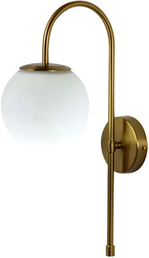 دیوارکوب مدرن شیک فلزی تک شعله حبابی D134