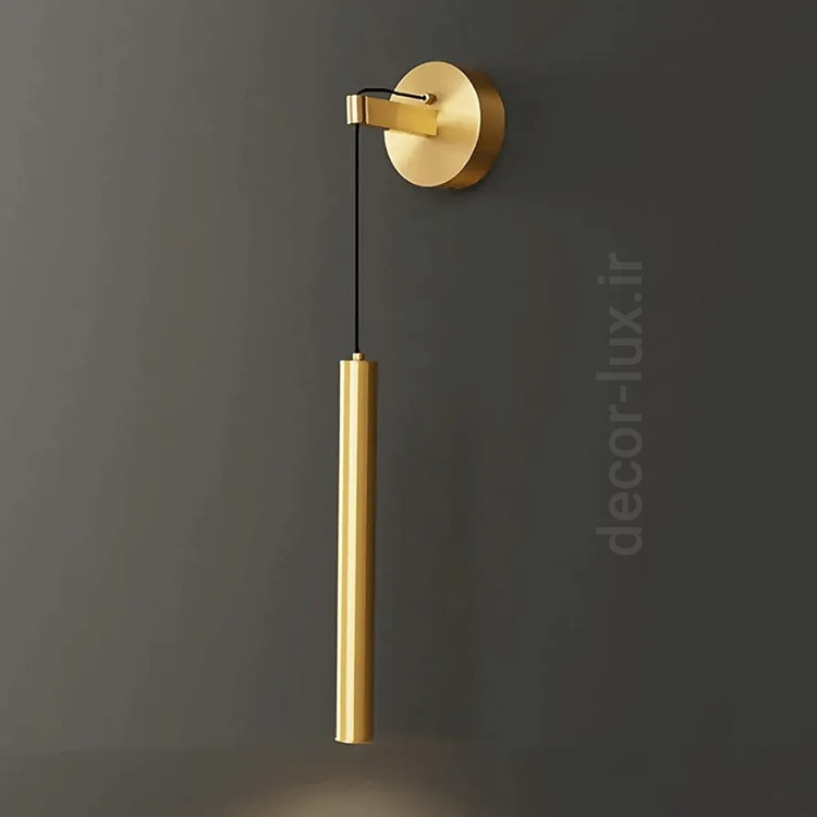 دیوارکوب مدرن تک شعله لاکچری فلزی D158