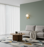 دیوارکوب مدرن شیک فلزی تک شعله حبابی D149