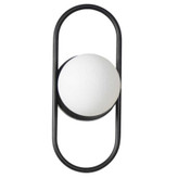 دیوارکوب مدرن تک شعله فلزی حبابی D184