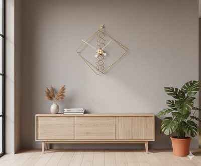ساعت دیواری مدرن با موتور آرام گرد کد H140