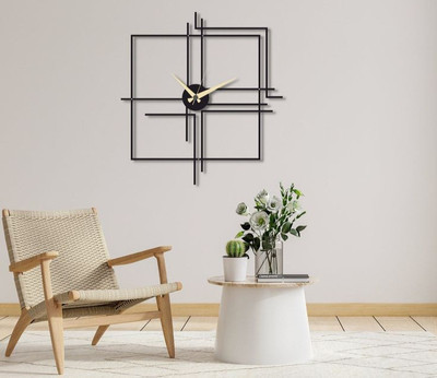 ساعت دیواری مدرن با موتور آرام گرد کد H191