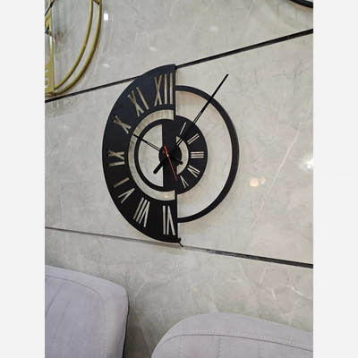 ساعت دیواری فلزی لیزری مدرن لاکچری H223