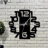 ساعت دیواری مدرن لیزری فلزی لاکچری H267
