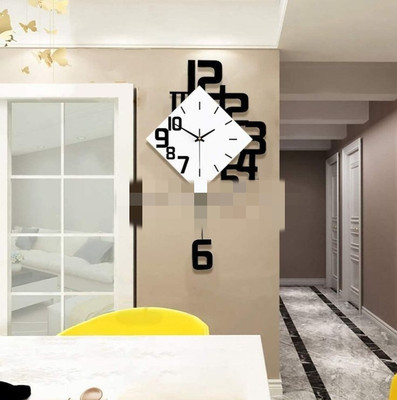 ساعت دیواری تلفیقی چوب و فلز کد H281