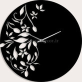 ساعت دیواری مدرن لیزری فلزی زیبا H356