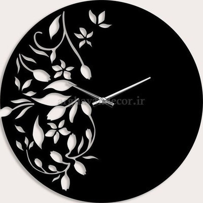 ساعت دیواری مدرن لیزری فلزی زیبا H356