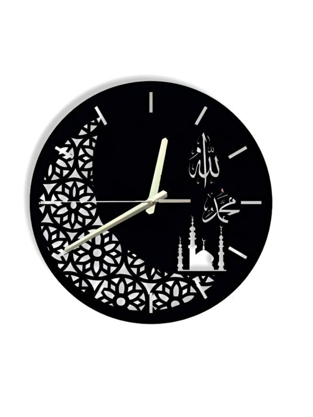 ساعت دیواری مدرن لیزری فلزی کد H353