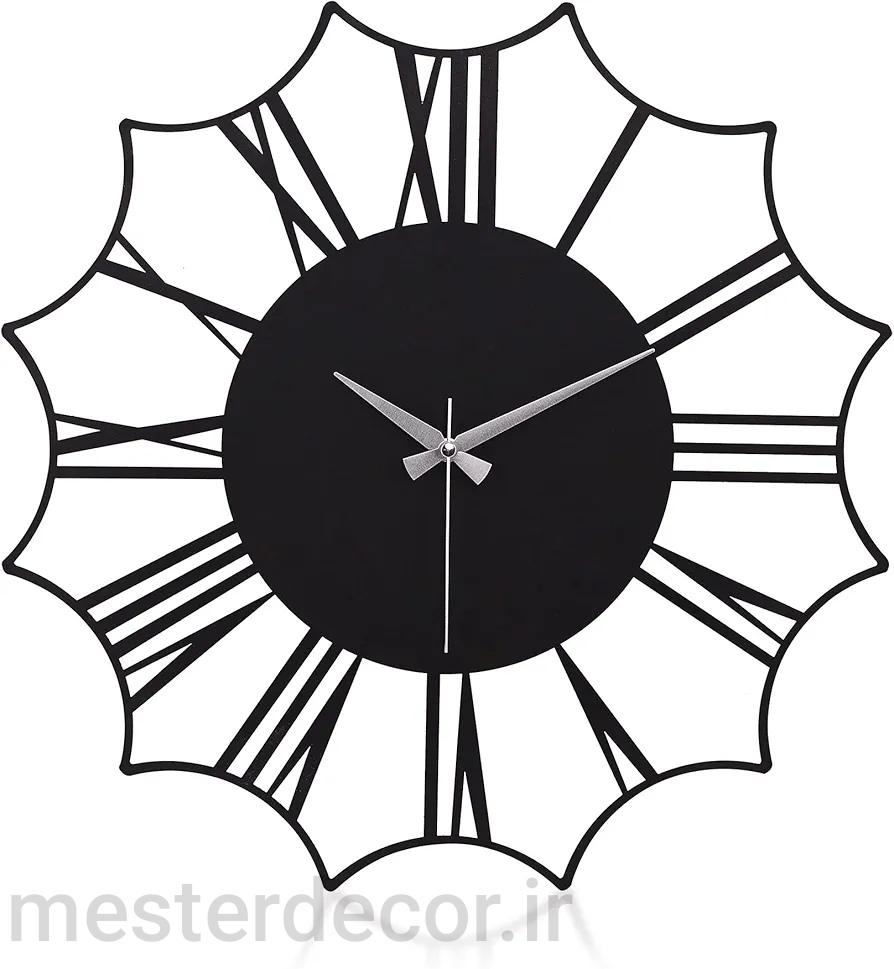 ساعت دیواری مدرن لیزری فلزی زیبا H358