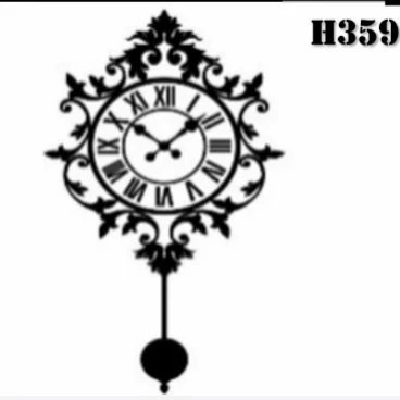 ساعت دیواری مدرن لیزری فلزی H359