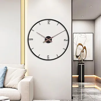 ساعت دیواری مدرن لیزری فلزی زیبا H399