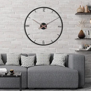 ساعت دیواری مدرن لیزری فلزی زیبا H399