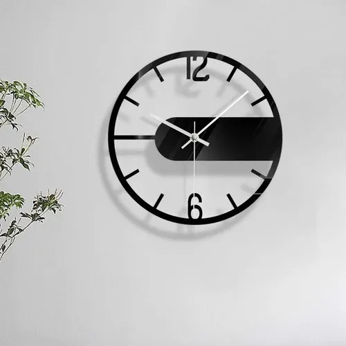 ساعت دیواری مدرن لیزری فلزی زیبا H402